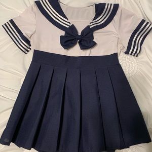 Japanese Anime Sailor Schoolgirl Costume Set